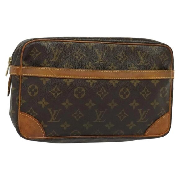 LOUIS VUITTON Monogram Compiegne 28 Clutch Bag - Picture 1 of 16